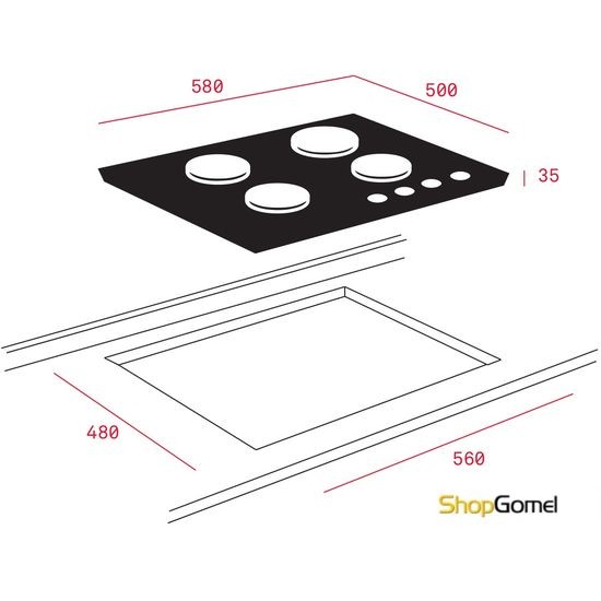 Варочная поверхность TEKA HF LUX 60 4G AI AL CI [40229085]
